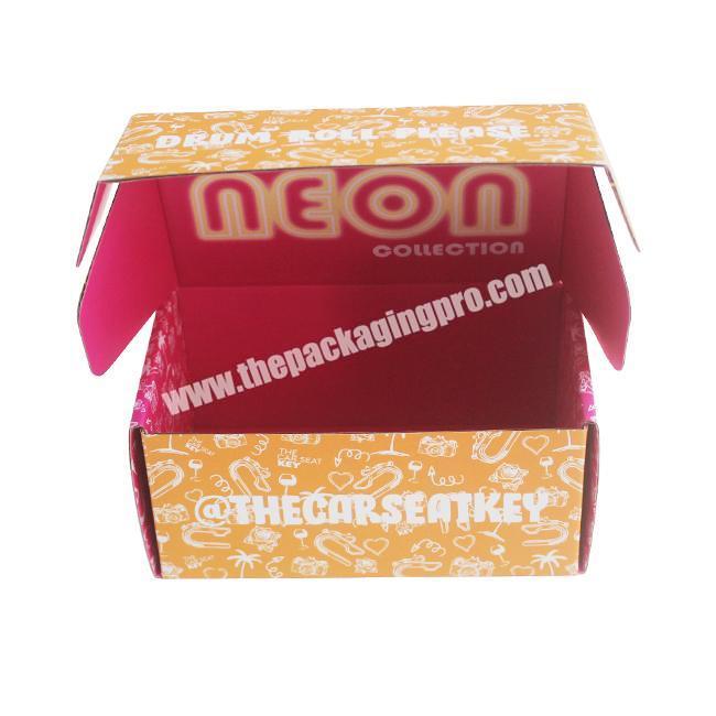 Custom LogoPrinted Luxury Corrugated Folding Kraft Paper Packaging Box Cardboard Shipping Mailer Boxes