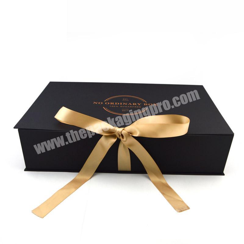 Custom Luxury Black Gift Box Paper Packaging