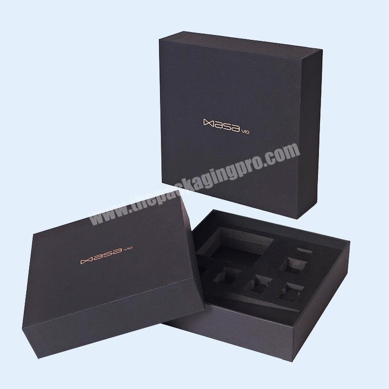Custom Luxury Black Lia and Base Cardboard Gift Packaging Paper Box