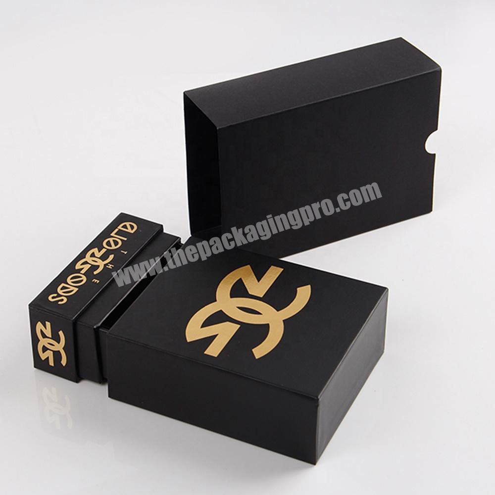 custom luxury black single packaging paper cigar box