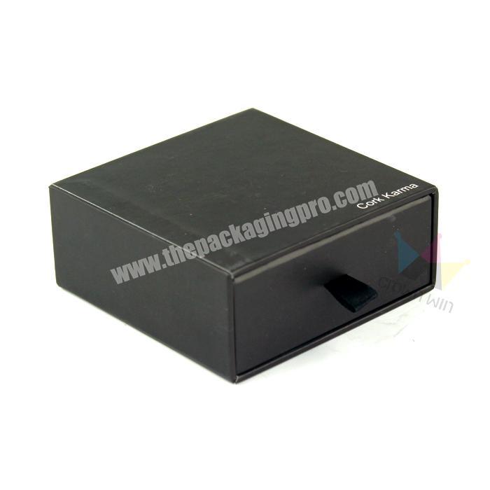 Custom Luxury Black Sliding Cardboard Drawer Packaging Gift Box