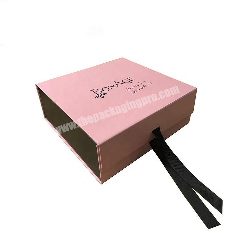 Custom Luxury Bouquet Clothing Shopping Retail Black Paper Box With Logo Print