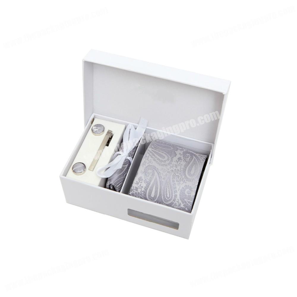 Custom luxury cardboard cufflink gift box packaging