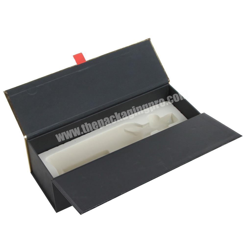 Custom Luxury cardboard paper wine packing box with magnetic packaging for wine bottle