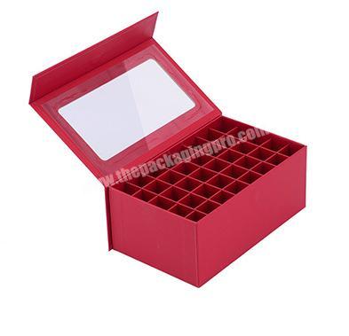 custom luxury chocolate candy packing box with clear window