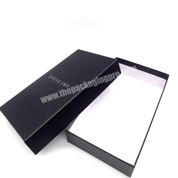 Custom luxury corrugated  flat pack flip lid paper package gift box