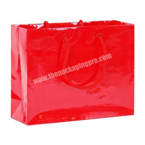 Custom luxury different color logo shopping paper bags packaging package gift bag