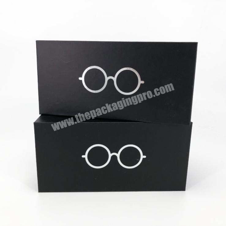 Wholesale Custom Luxury Double open Sunglasses Set Case Paper Package Boxes Eyelash Packages Cardboard Sunglass Box Packaging