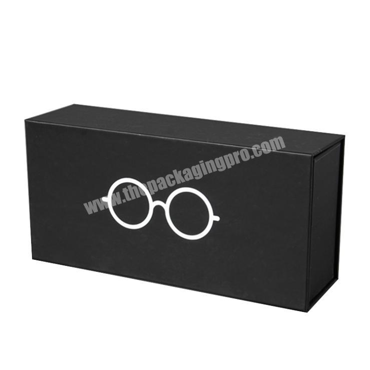 Factory Custom Luxury Double open Sunglasses Set Case Paper Package Boxes Eyelash Packages Cardboard Sunglass Box Packaging
