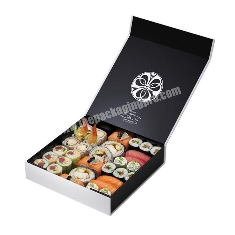Custom Luxury Eco Disposable Food Cardboard Packaging Paper Sushi Gift Box for Take Away
