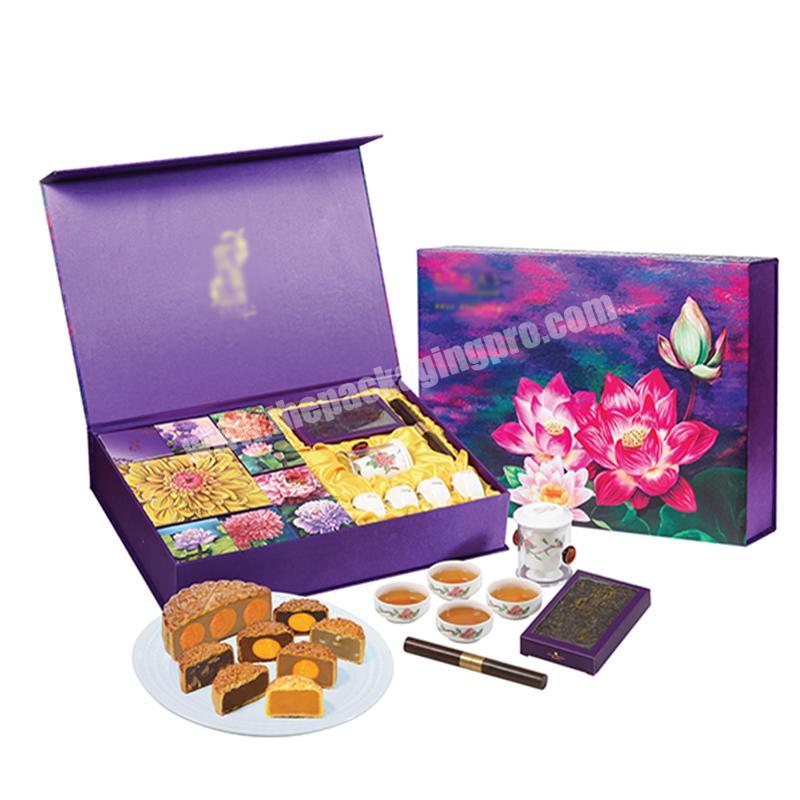 Custom luxury empty matte luxury chocolate boxes packaging printing mooncake box
