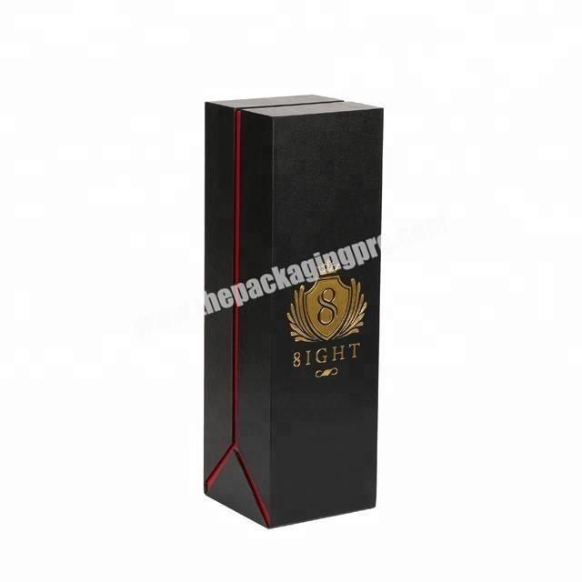 custom luxury fancy design wine bottle packaging box