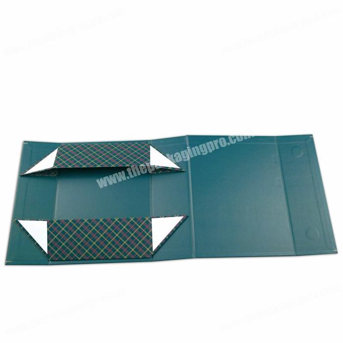 Custom luxury flat hard corrugated cardboard magnetic foldable paper gift box packaging for essential oil skin care bottles