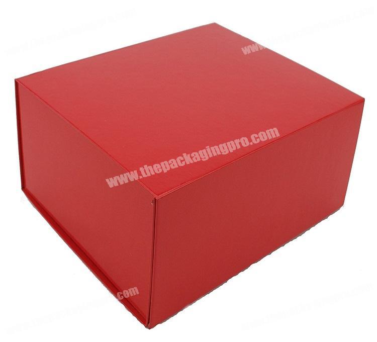 Custom luxury folding magnetic closure red book shape box