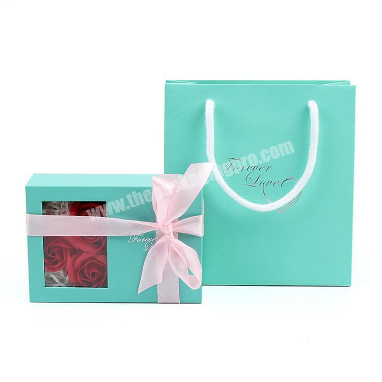 Custom luxury fresh acrylic flower display box single flower box