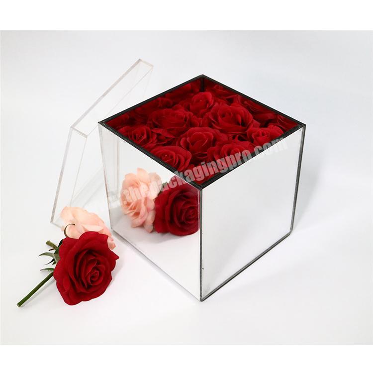 Custom luxury fresh led flower box fresh flower packaging box