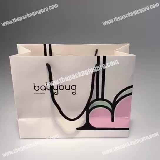 custom luxury gift cloth jewellery packaging paper shopping bag