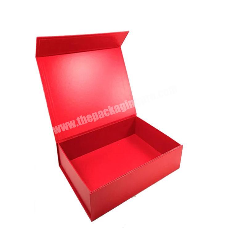 custom luxury gift paper magnetic flip box