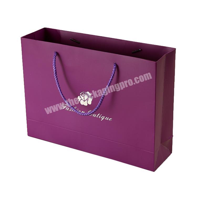 Custom luxury girl dress packing paper bag with print