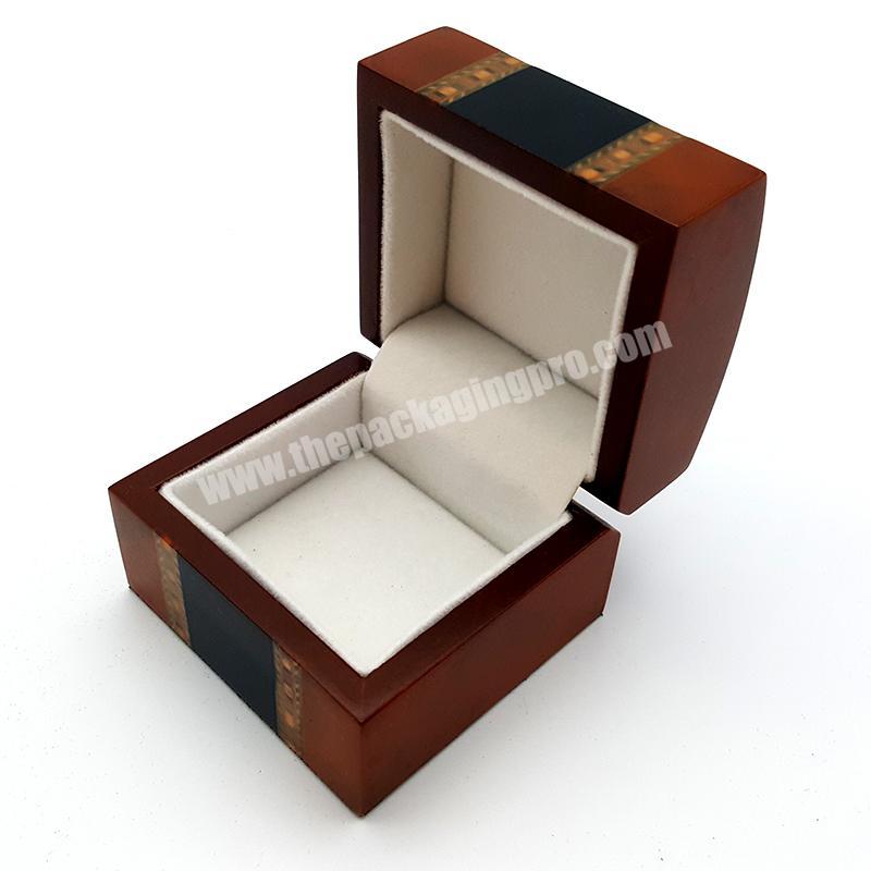 Custom Luxury Handmade Wood Jewelry Ring Packing Box  Wholesale.
