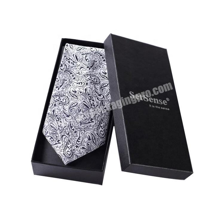 custom luxury hot stamping paper cardboard tie packaging box