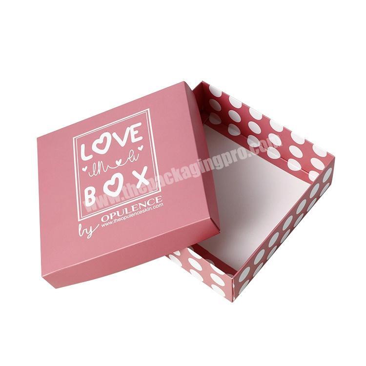 Custom Luxury Lid And Base Gift Packaging Paper Box