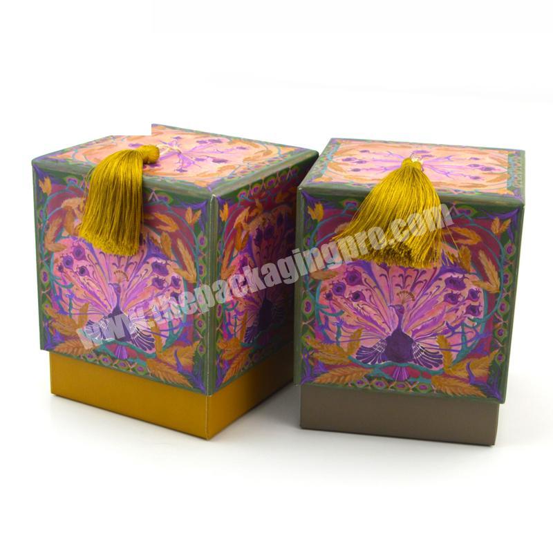 Custom Luxury Logo Printed Candle Boxes Packaging Paper Printed Packaging Box