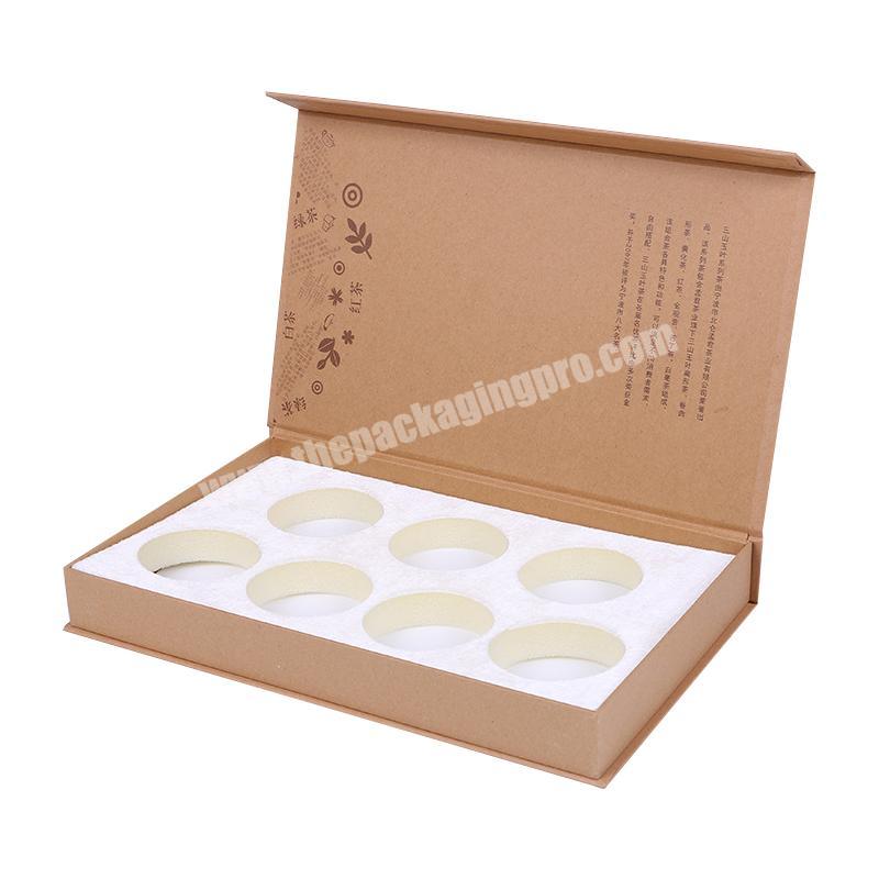 Custom luxury packaging box cosmetic packaging box carton custom luxury paper food gift packaging flip magnetic box with EVA