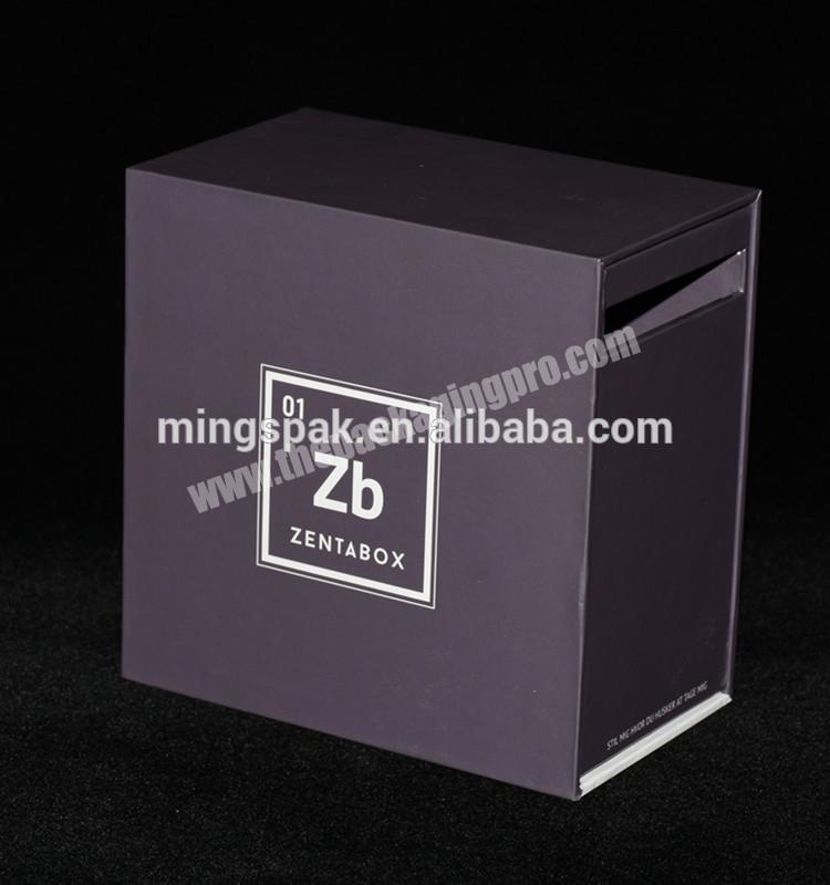 Custom luxury packaging drawer paper watch box with window