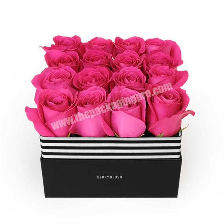 custom luxury packaging square flower box
