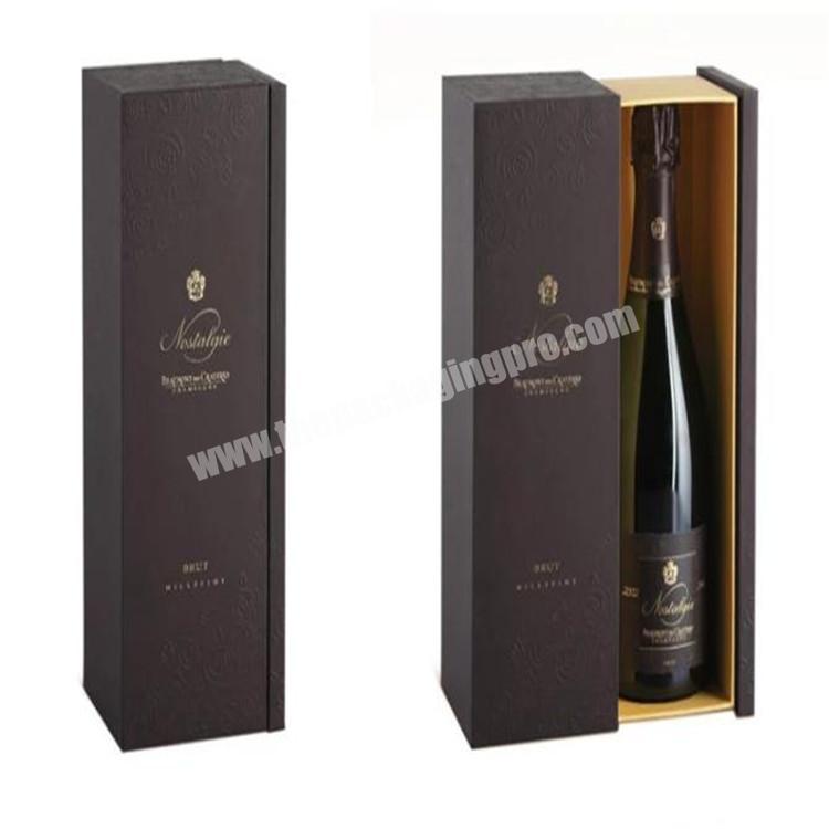 Custom Luxury Packing Gift Wine Gift Boxes Bottle Glass Paper Box Red Wine Box Packaging