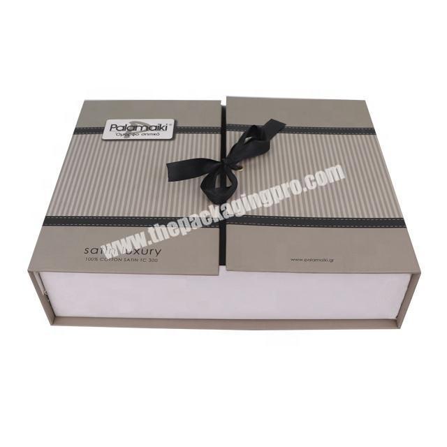 Custom luxury paper box  recycled  gift box  paper gift box Vertical stripe style carton