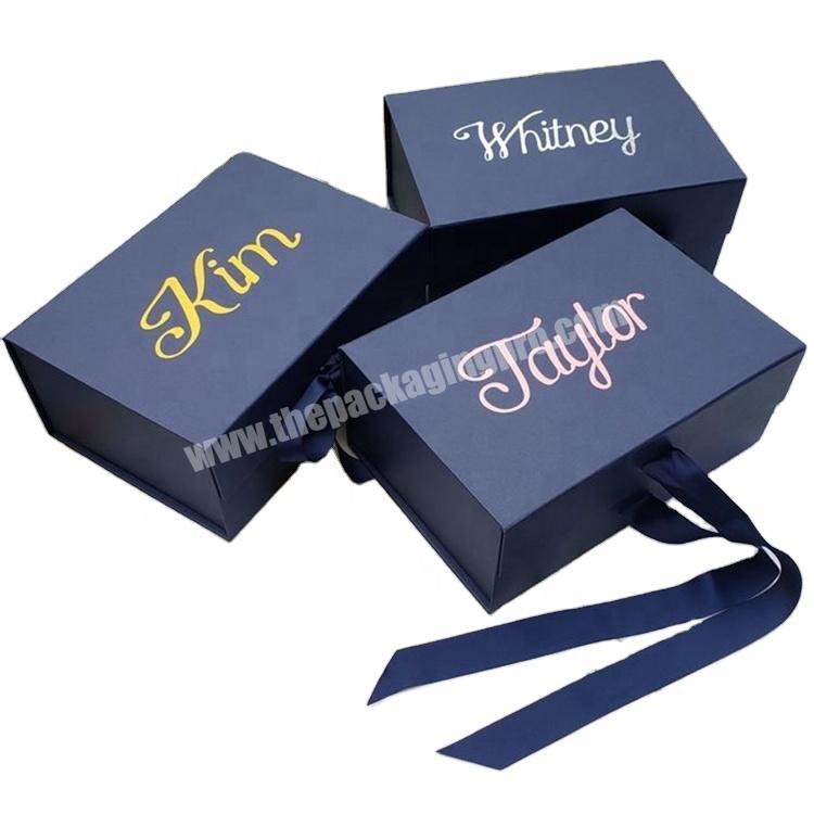custom luxury paper cardboard empty magnetic closure gift boxes