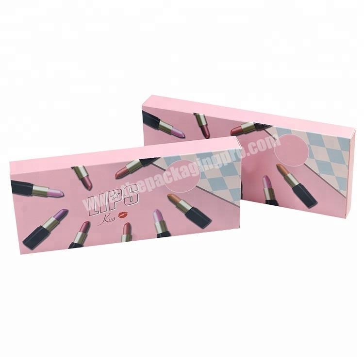 Custom Luxury Printing Folding Lipstick Cosmetic Art Paper Gift Packaging Paper Box