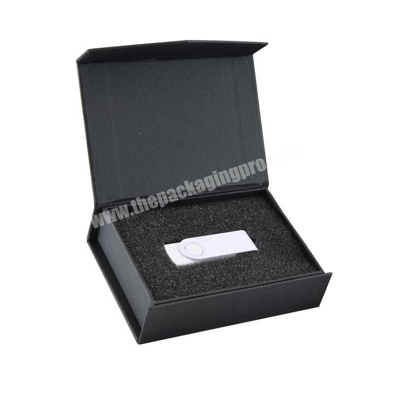 Custom luxury retail presentation product USB flash drive gift packaging box
