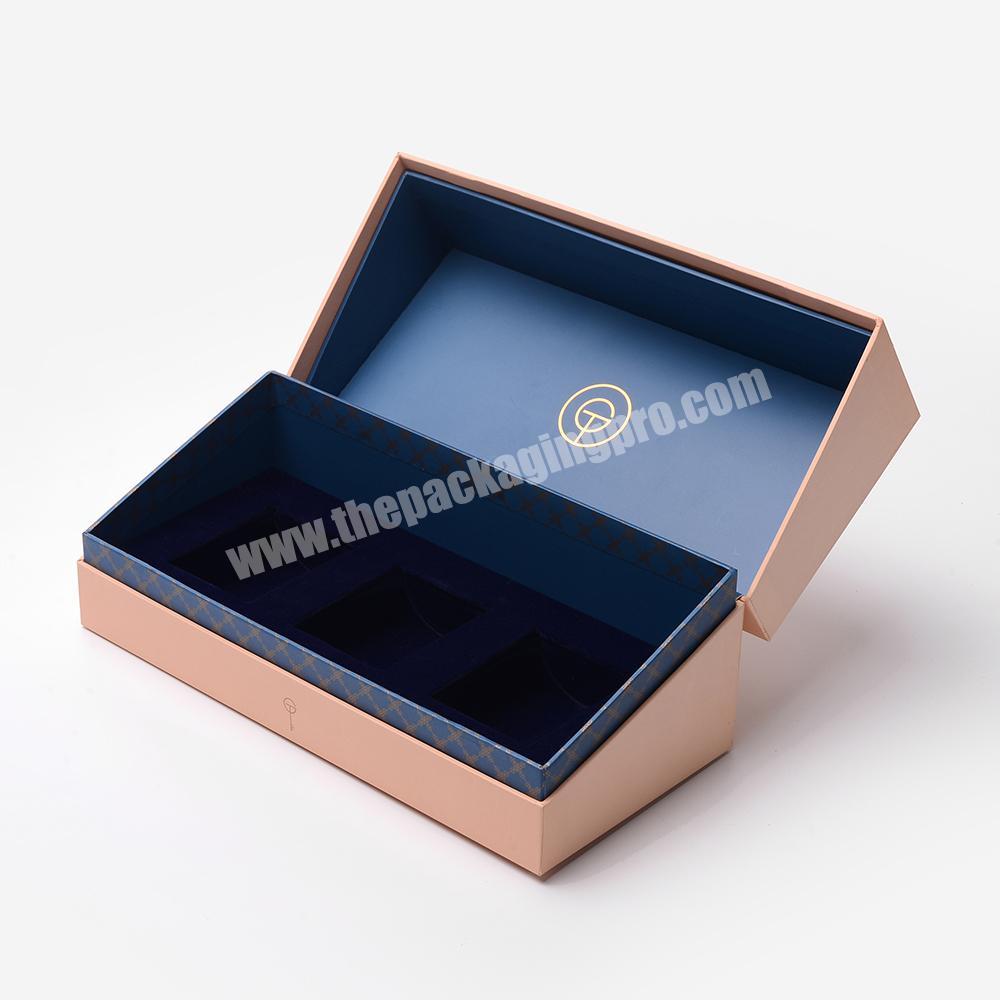 Custom Luxury Rigid 3pcs Set Glass Jar Aroma Scented Candle Packing Cardboard Magnetic Closure Gift Box