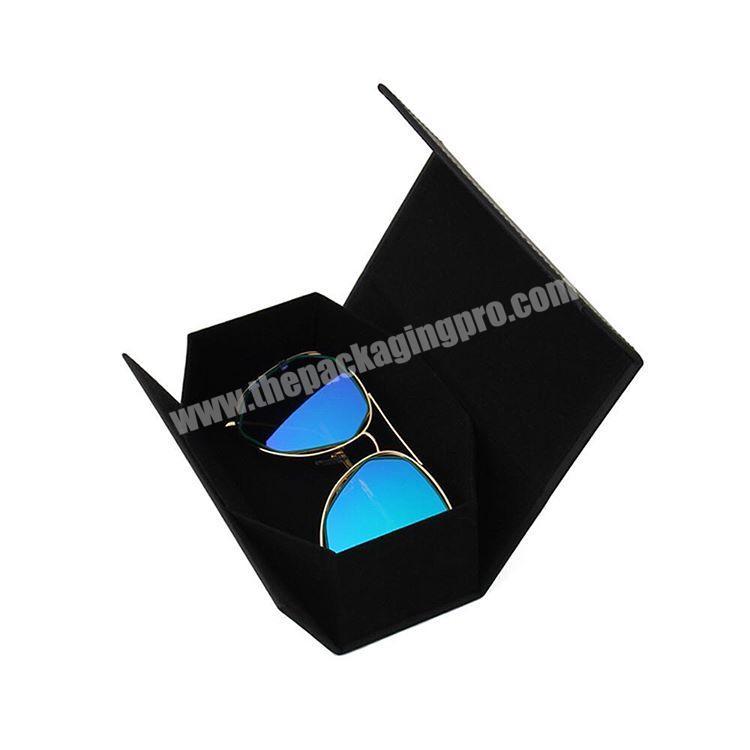 Custom Luxury Rigid Cardboard Book Shape Sunglasses Packaging Paper Box