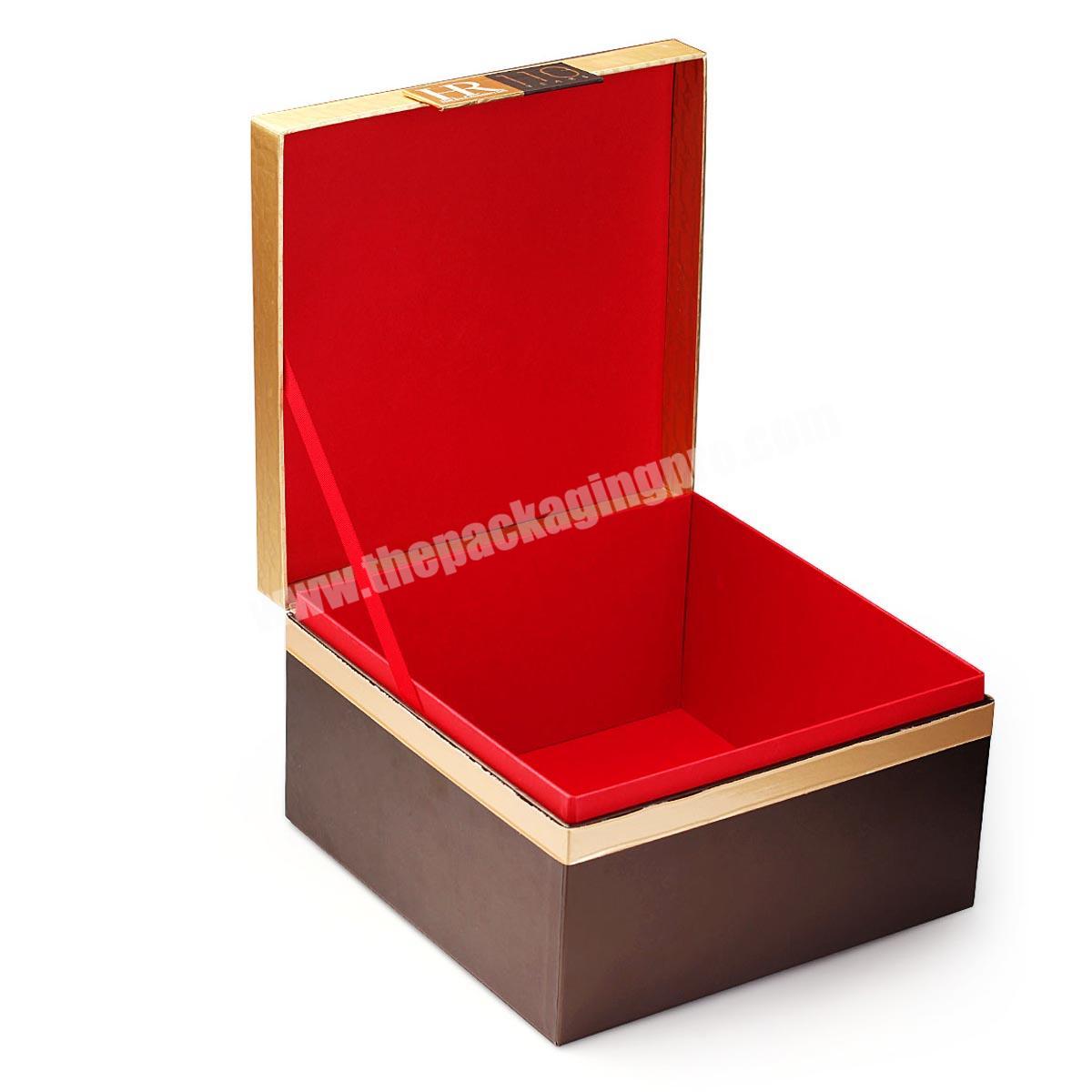 custom Luxury Rigid Paper Magnet Closure Hinged White Cardboard Gift Box With lid packaging box
