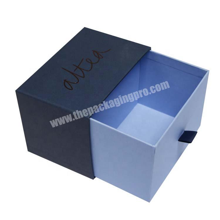 Custom Luxury Slide Out Cardboard Paper Packaging color Paper Drawer Shoe Box
