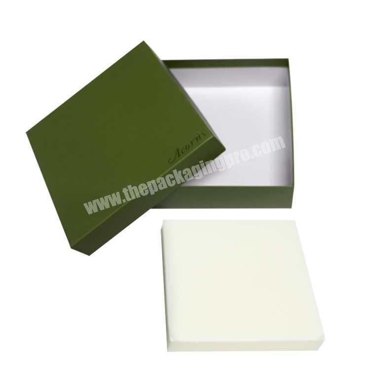 custom luxury small paper gift box packaging with sponge