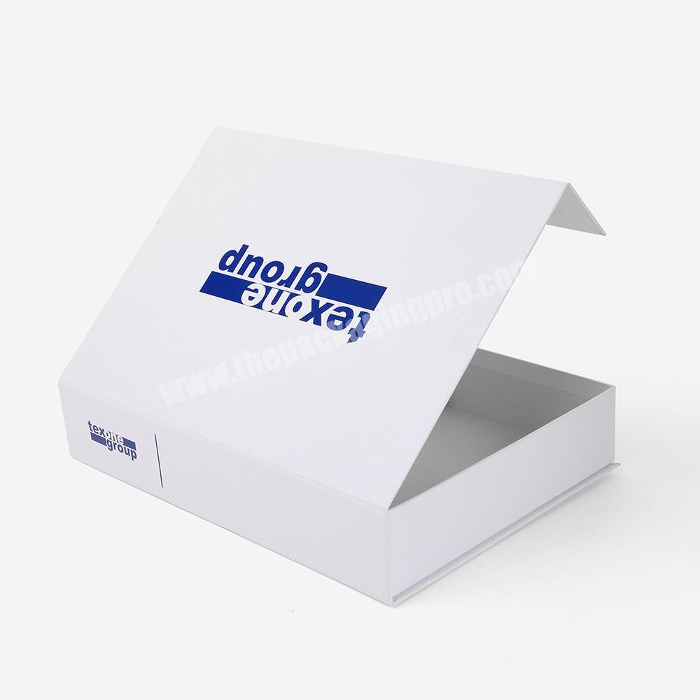 Custom Luxury Spot UV Logo White Magnetic Shirt Cosmetics Cardboard Packaging Gift Box