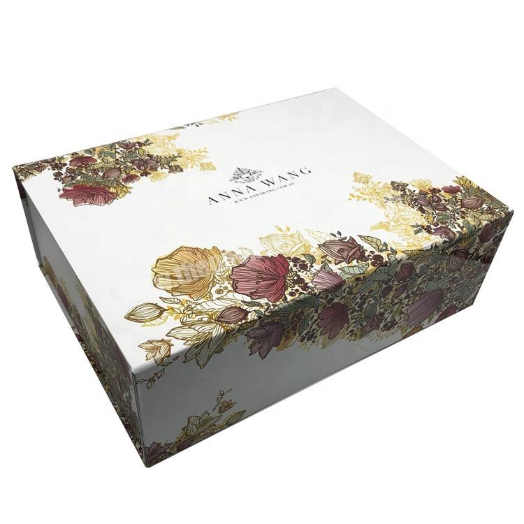 Custom luxury storage packaging cardboard shopping gift box collapsible