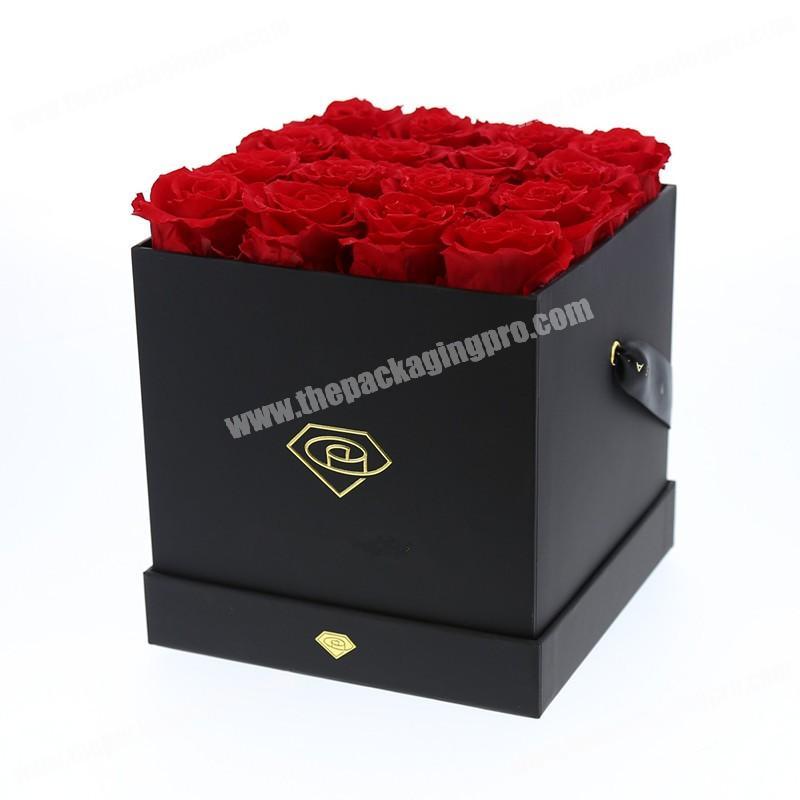 Custom luxury style gift box fancy gift box flower box with lid