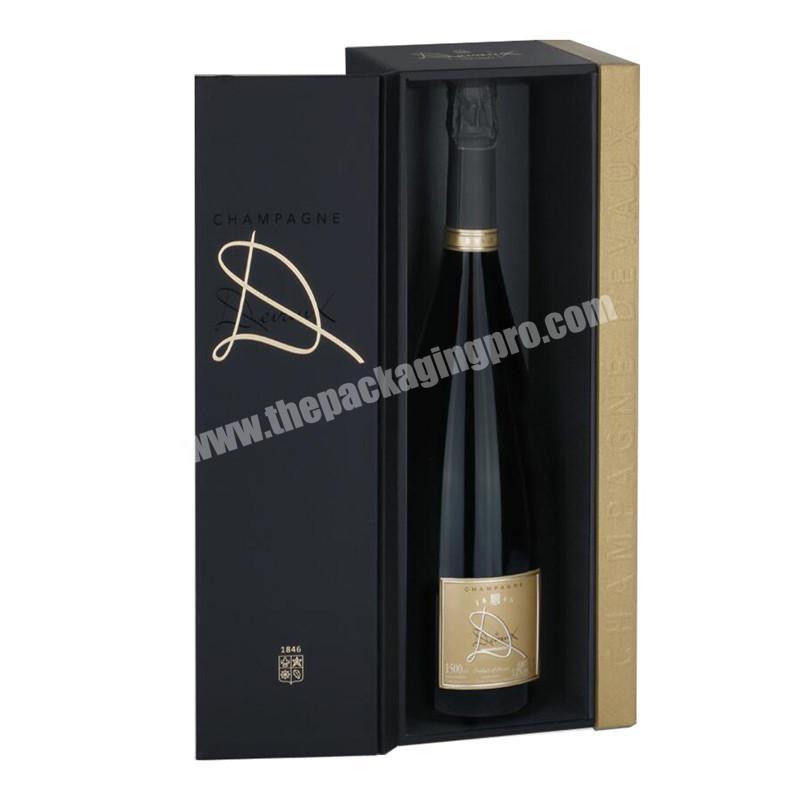 Custom Luxury Sublimation Red Wine Gift Box Packing Bottle Glass Paper Packaging Wine Box