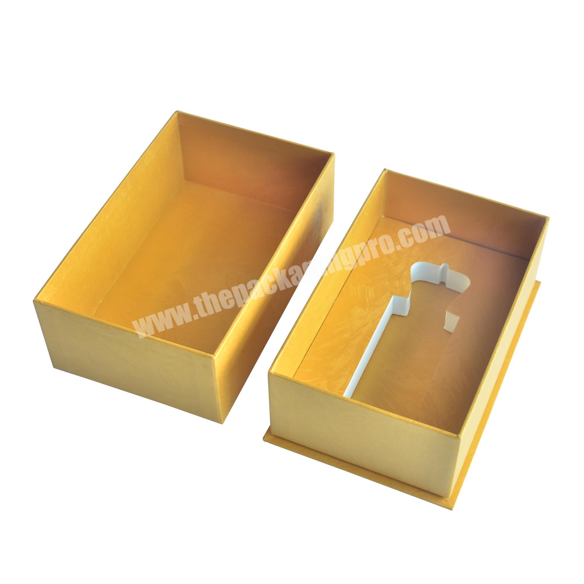 Custom Luxury Top and Base type Rigid Paper Packaging Gift Boxes With EVA Foam Insert