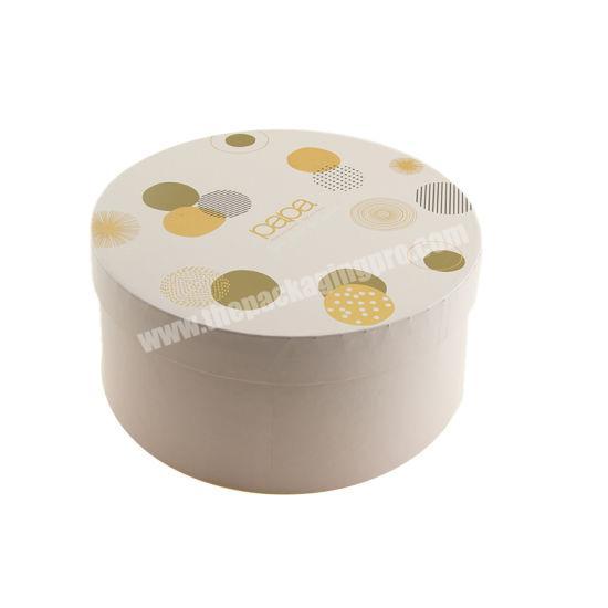 Custom Luxury Tude Paper Round Style Gift Packaging Paper Box