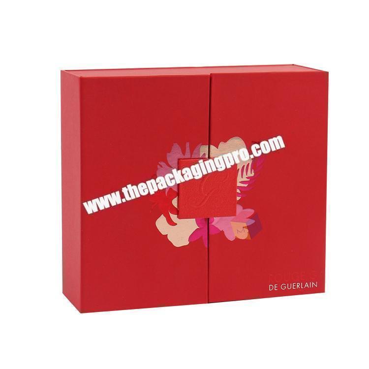 custom luxury two doors paper gift packaging box with insert