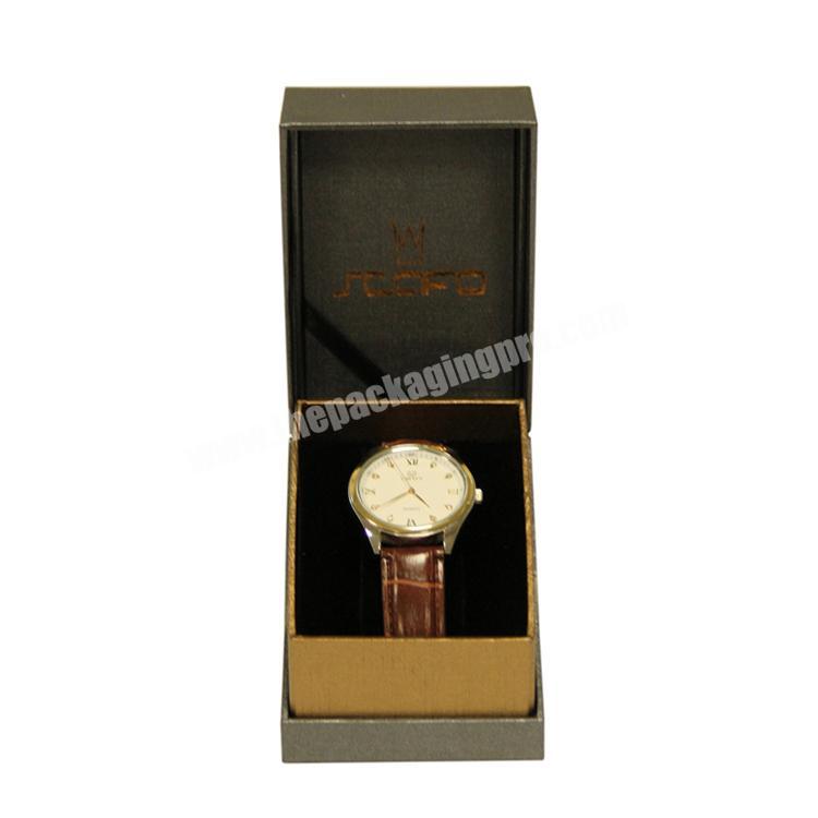 Custom luxury wrist watch box paper packaging with pillow