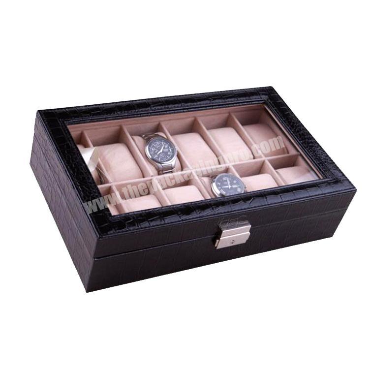 Custom Made 12 Slots Wooden Modern Watch Winder Boxes.