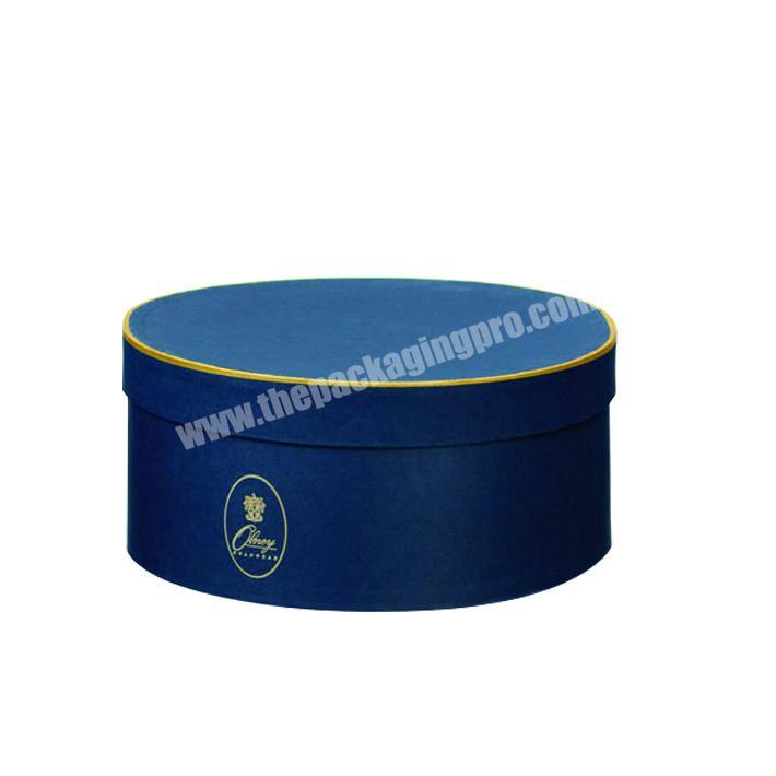 Custom made boxes new design round hat packaging box printing